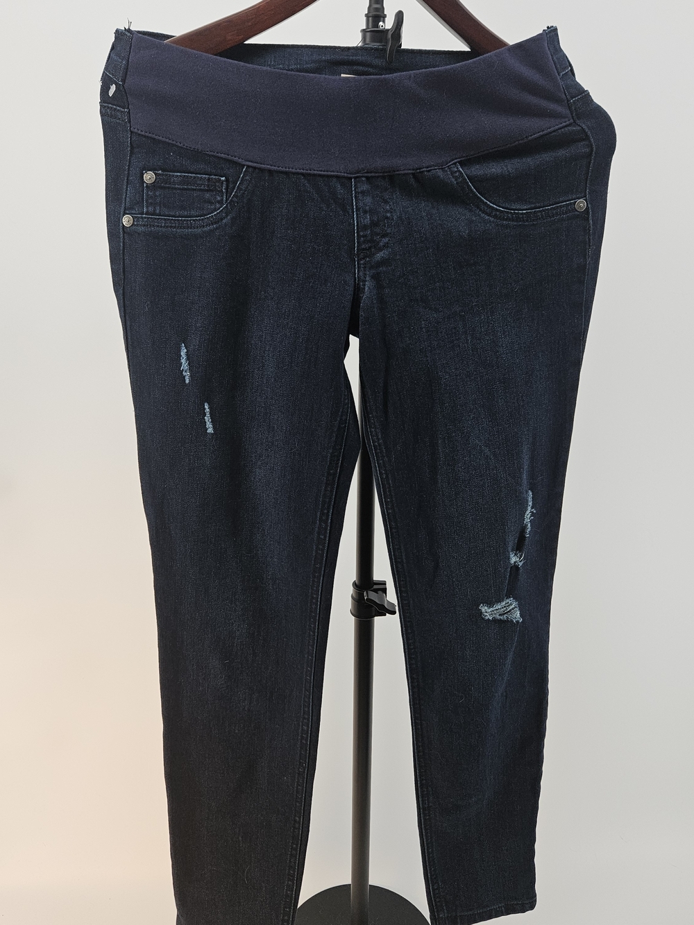 Dark Wash XS  Maternity Skinny Jeans with Stretch Waistband NWT
